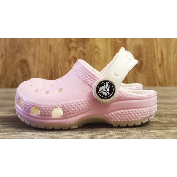 Crocs Classic Slip On Clogs Toddler Size C5 Pink - Picture 3 of 10